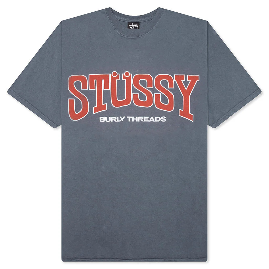 Burly Threads Pig Dyed Tee Indigo