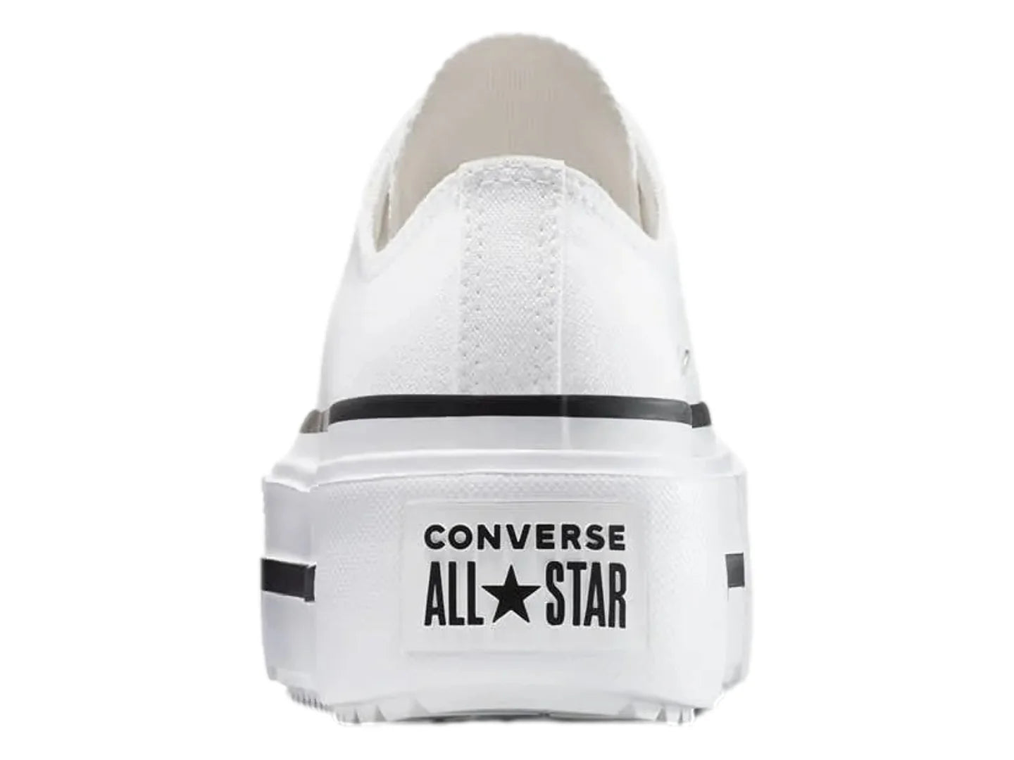 Tenis Converse Double Stack Blanco y Negro para Mujer