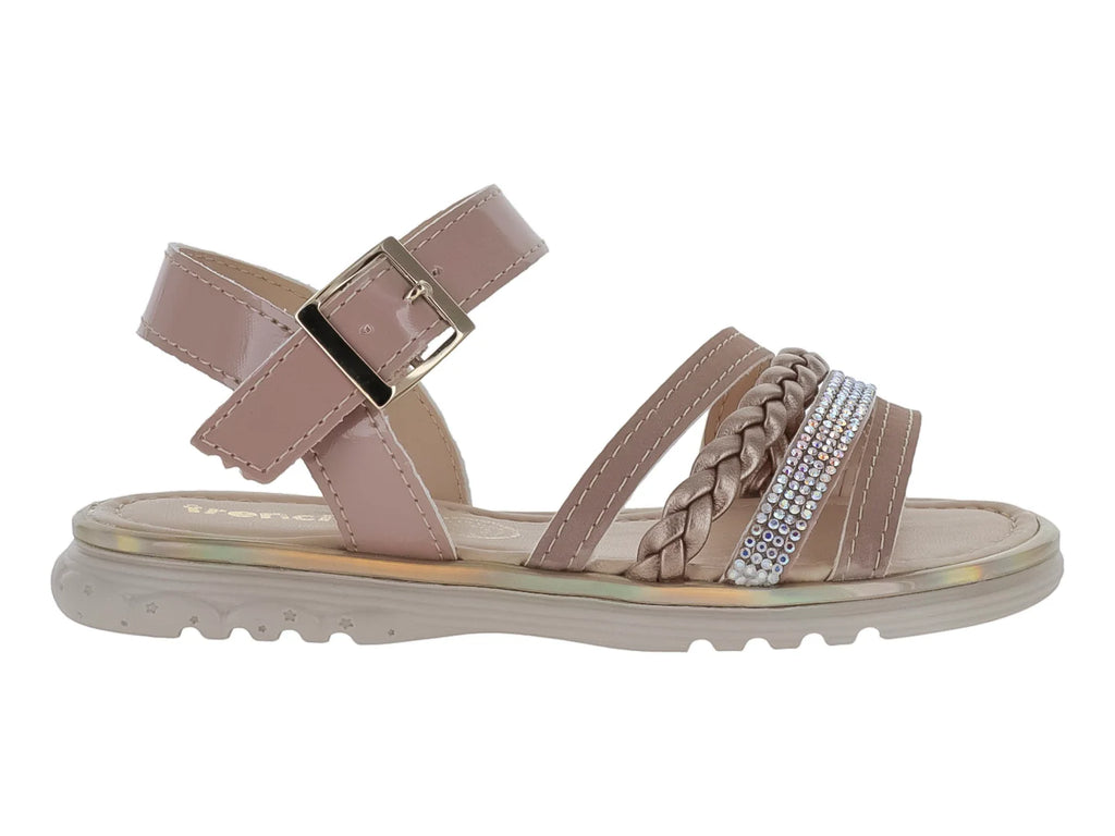 Sandalias Trencitas Charol Nutty para Niña