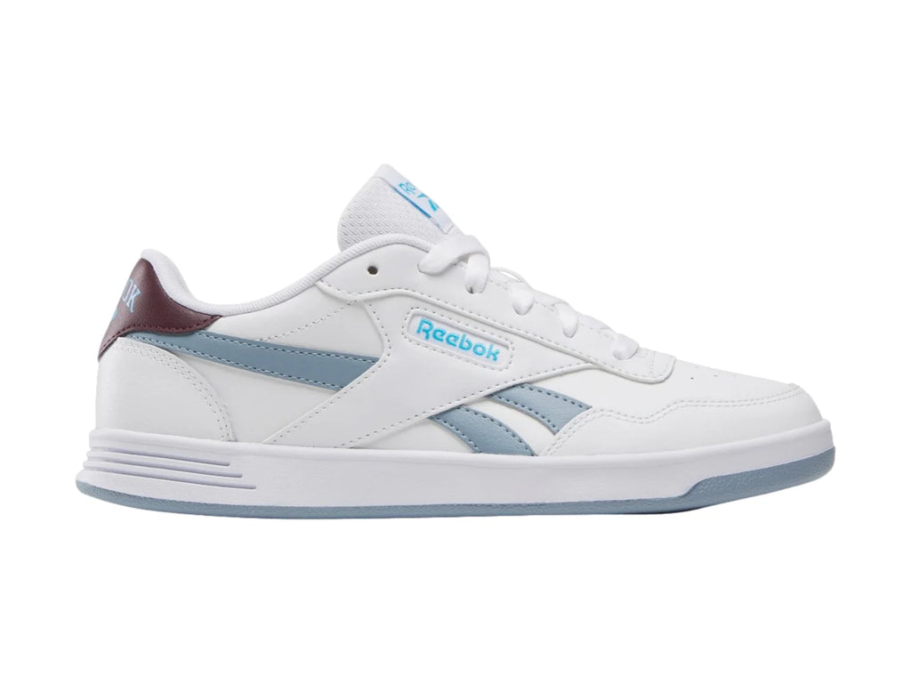 Tenis Reebok Court Advance Blanco y Azul para Mujer