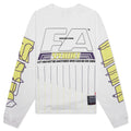His Own Racing L S Tee Optic White