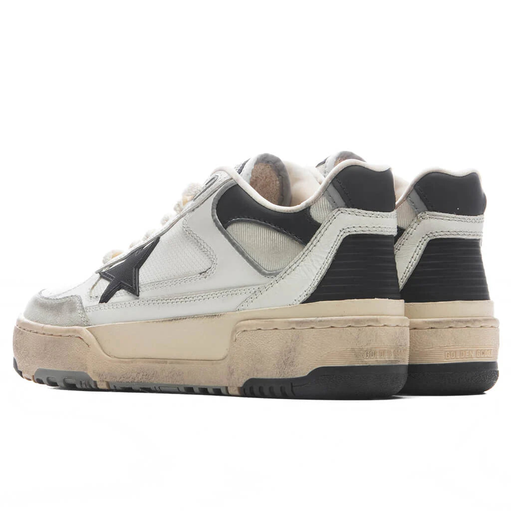 Womens Forty2 White Black Beige