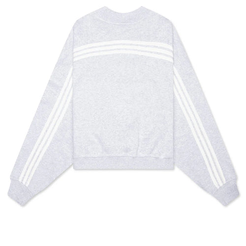 Adidas x Bad Bunny Heavy Crew Neck Hooded Balaclava Sweatshirt Light Grey Heather