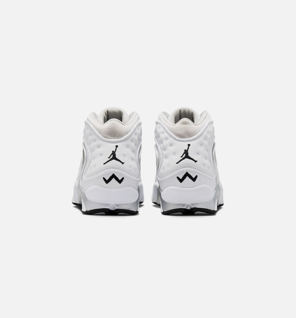 Air Jordan OG Womens Lifestyle Shoe White Black Metallic Silver