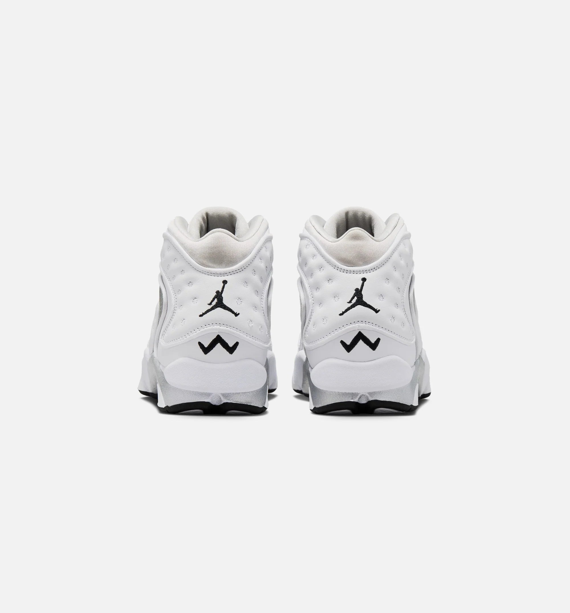 Air Jordan OG Womens Lifestyle Shoe White Black Metallic Silver