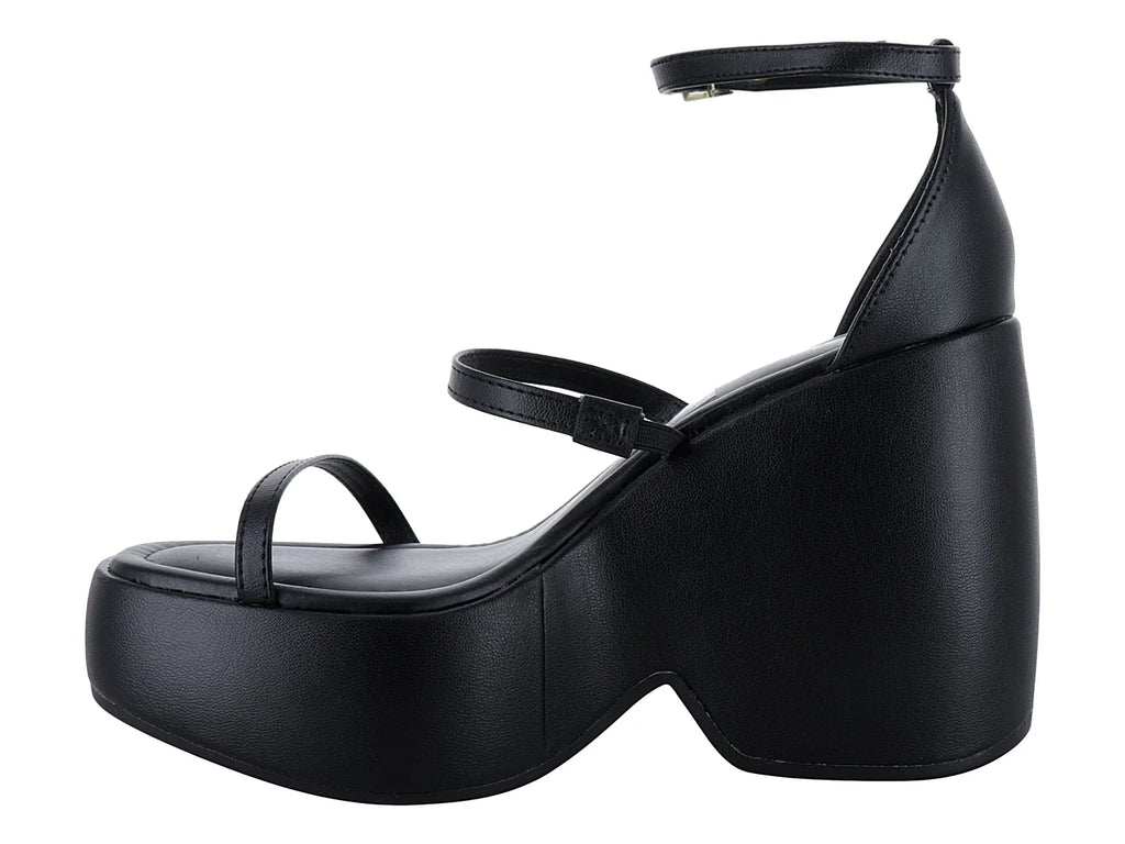 Sandalias Plataforma Moleca Negro para Mujer