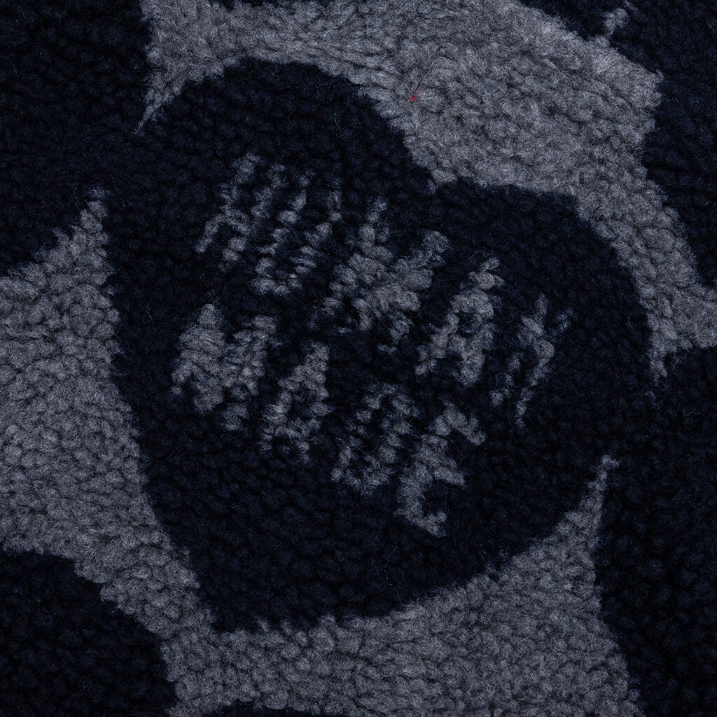 Heart Fleece Jacket Navy
