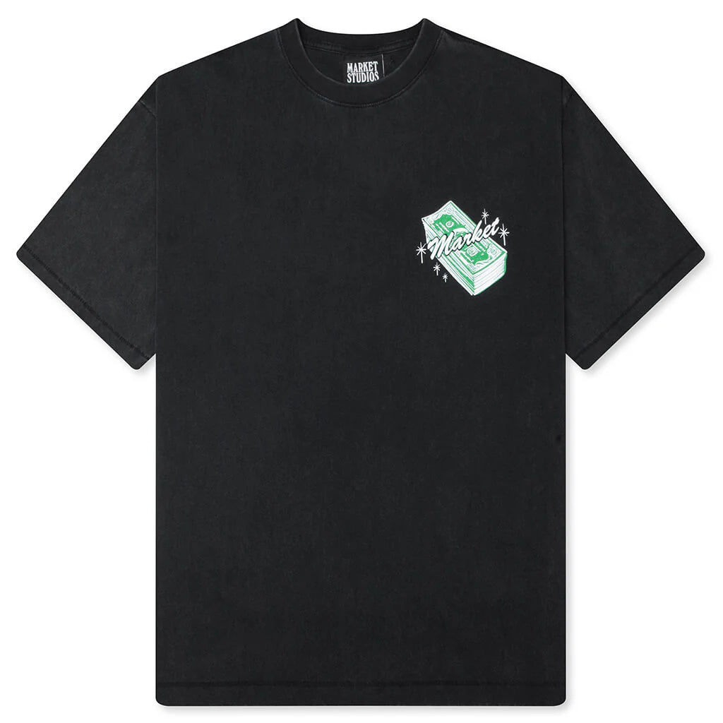 Call My Plug T Shirt Washed Black