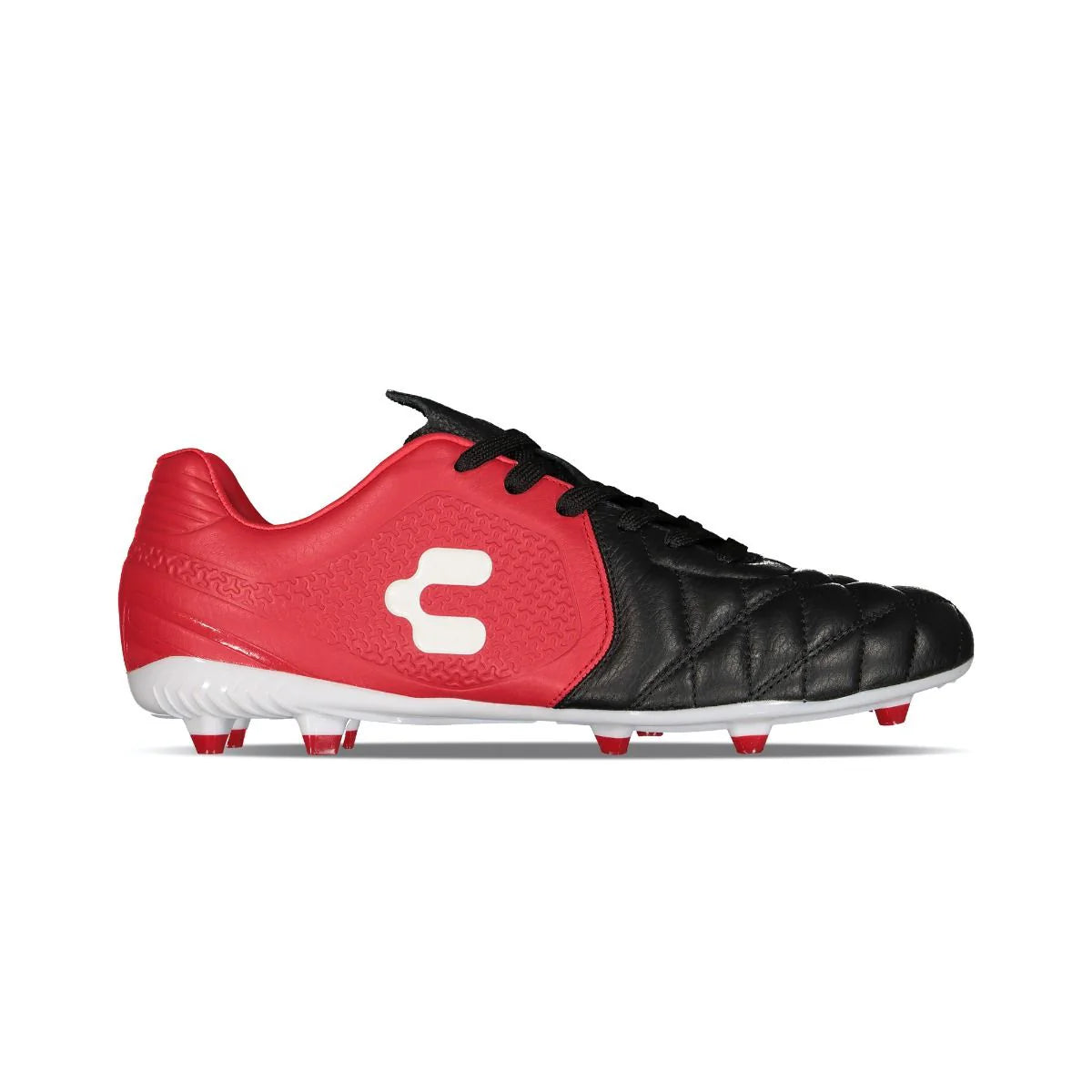 Charly Legendario LT FG 20 Firm Ground Soccer Cleats Black Red