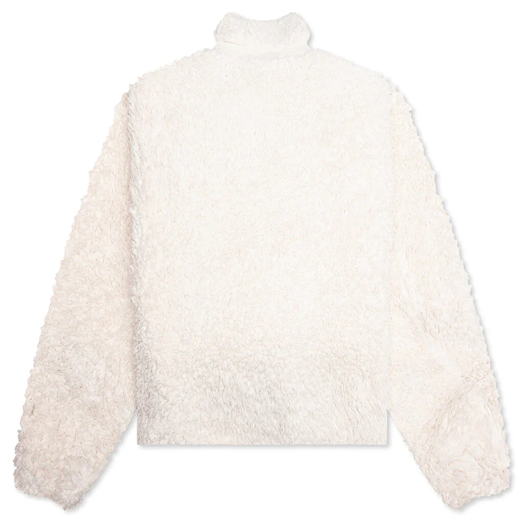 Cotton Fleece Jacket Eggshell