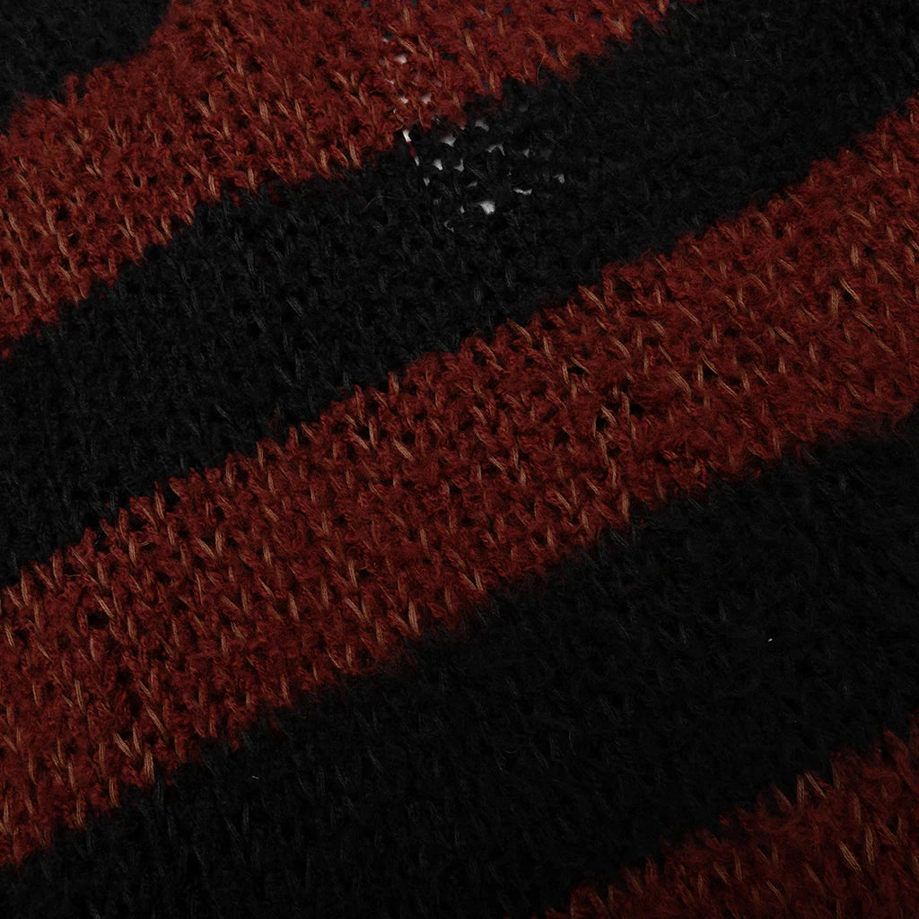 Striped Sweater Black Brown