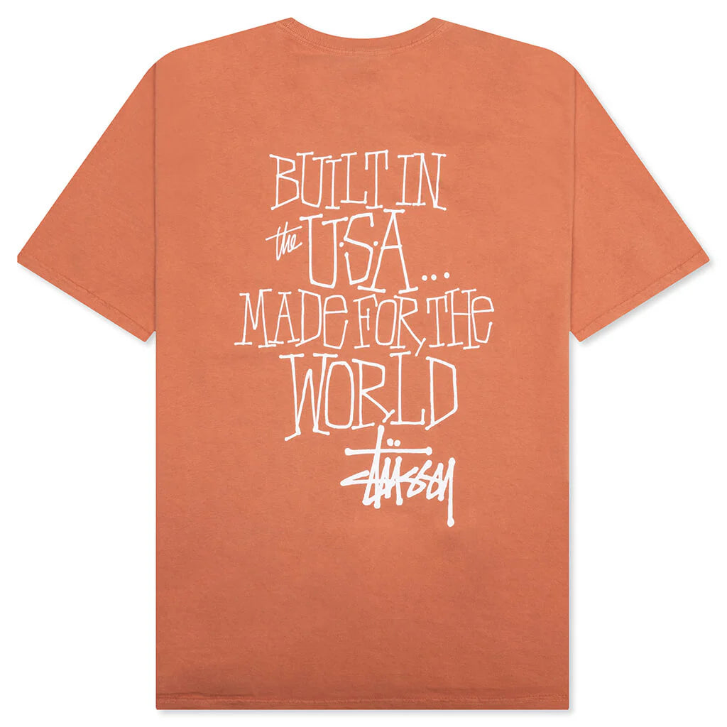 Built In Usa Pigment Dyed Tee Rust