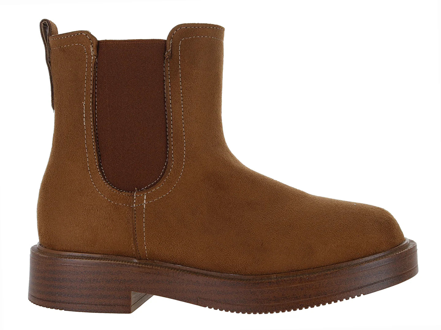 Botines VAVITO de Gamuza Color Camel para Niña