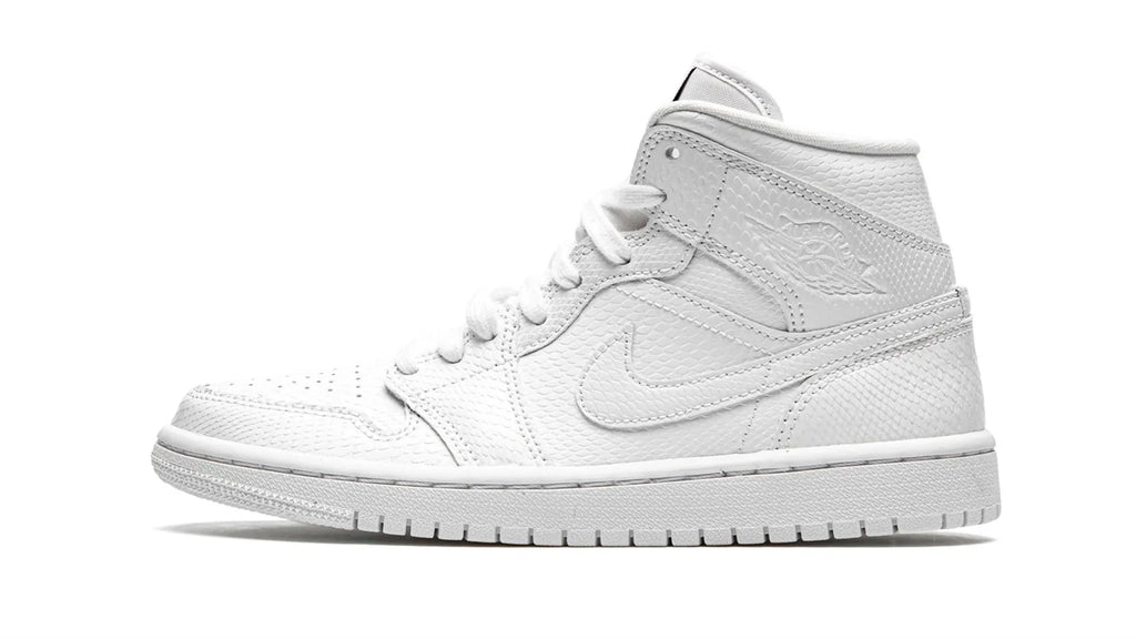 AIR JORDAN 1 MID WMNS White Snakeskin