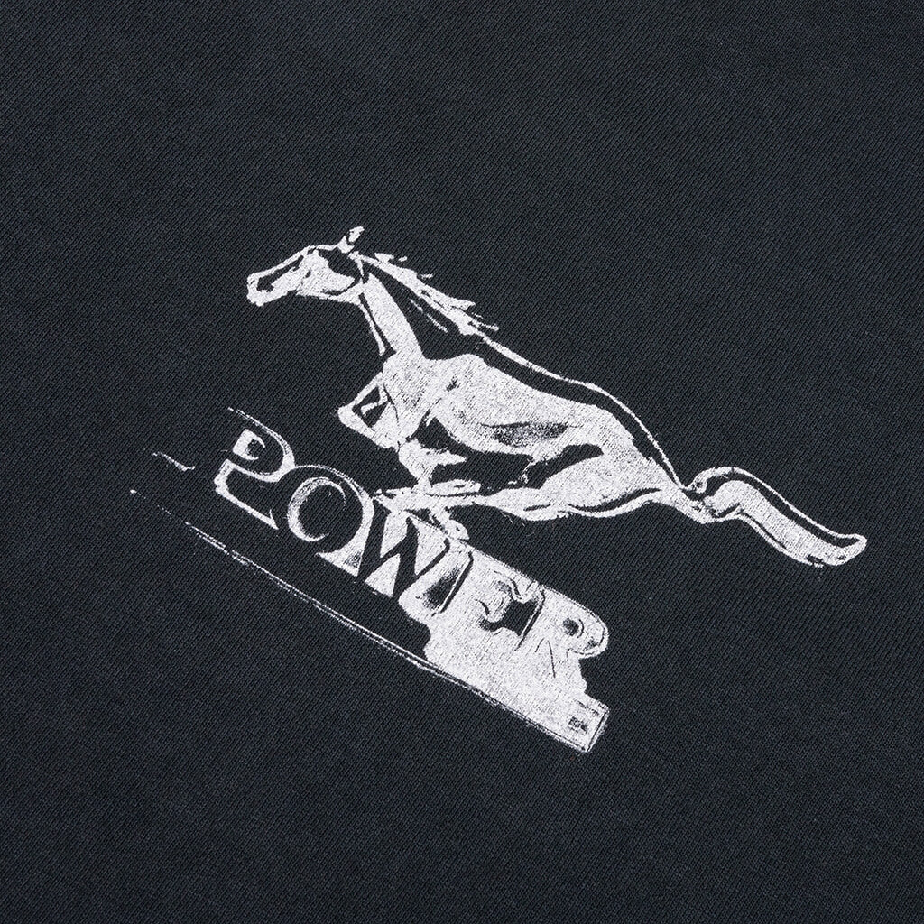 Mustang Cross T Shirt Hard Washed Black