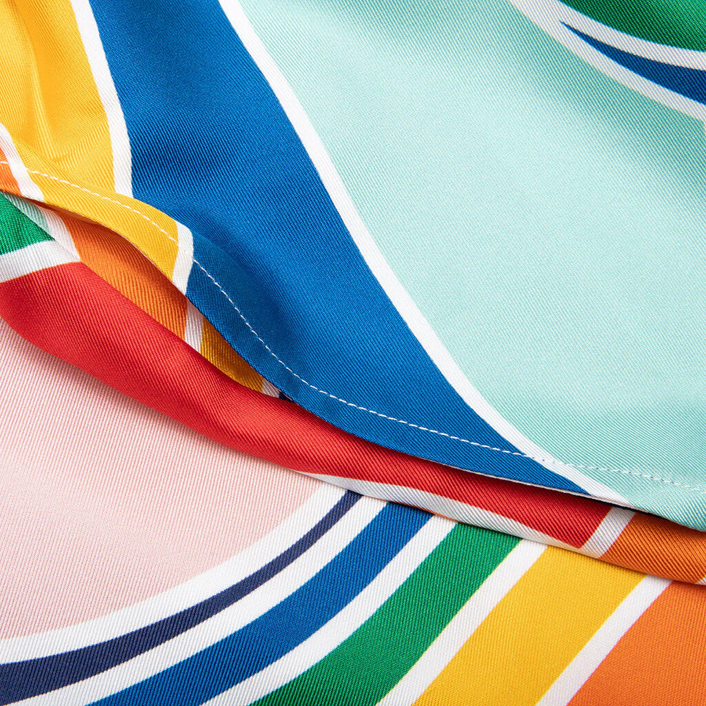 Le Pouvoir Des Fleuries Silk Twill Shorts Multi