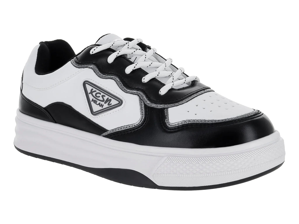 Tenis Clasben Praga Blanco Negro para Mujer