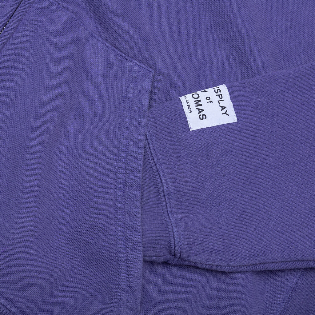 90s Full Zip Washed Violet
