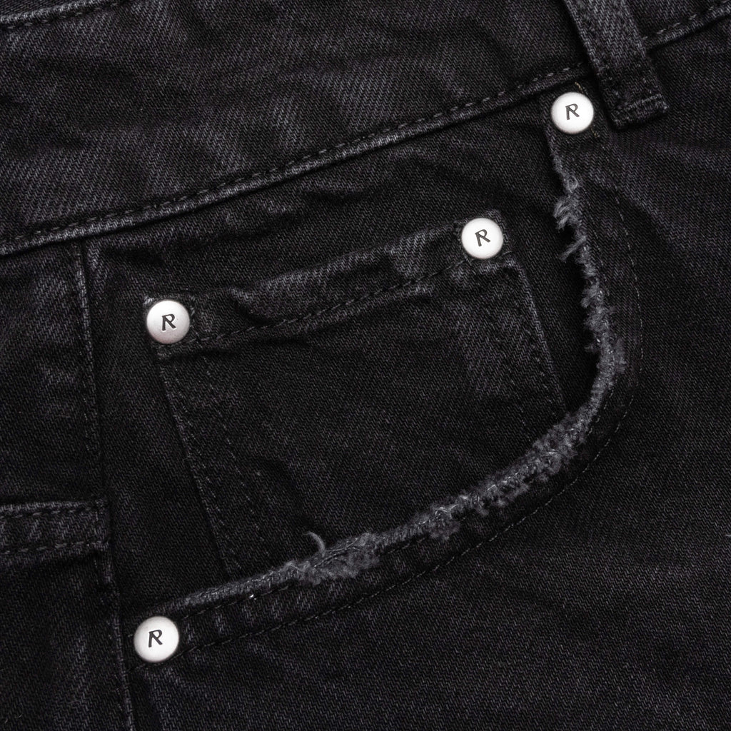 Tailored Denim Shorts Black