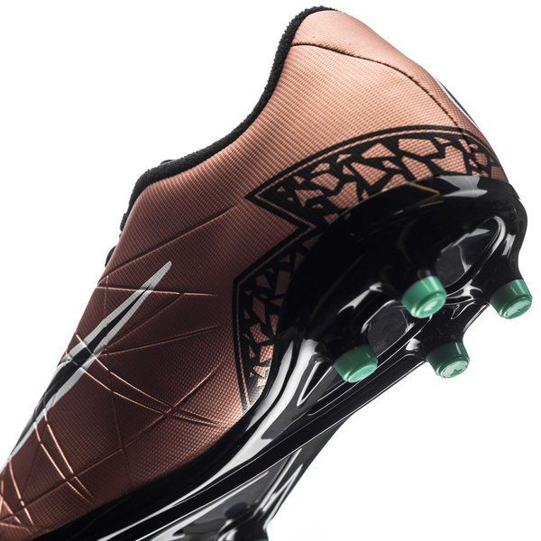 Nike JR Hypervenom Phelon II FG Soccer Cleats Metallic Red Bronce Green