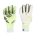 adidas Predator Pro Fingersave Goalkeeper Gloves Lemon White Black