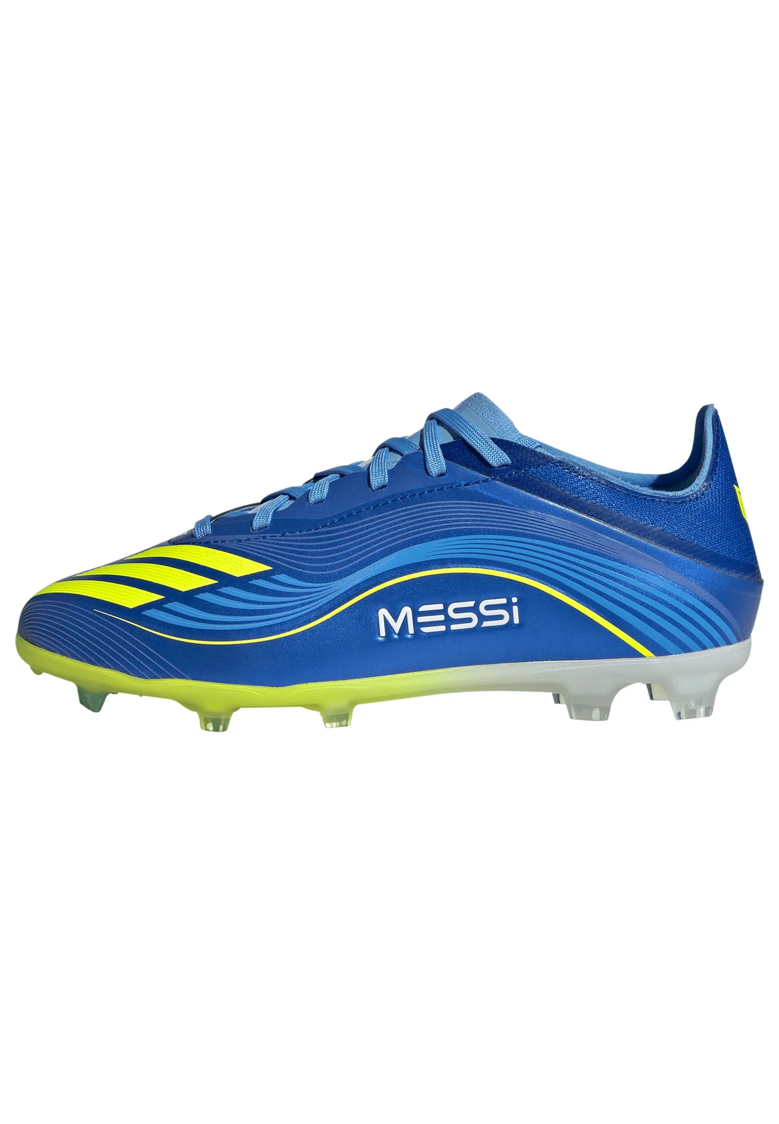 adidas F50 Messi Elite FG Youth Soccer Cleats Royal Blue Yellow Blue