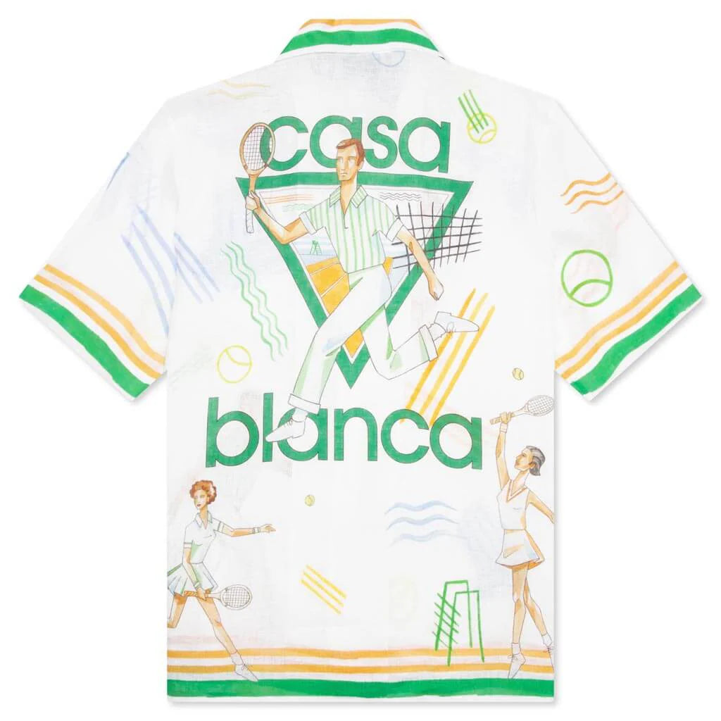 Cuban Collar S S Shirt Tennis Play Icon