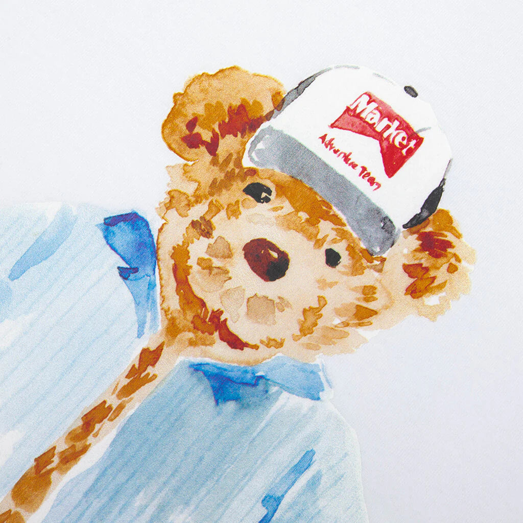 Watercolor Teddy T Shirt White