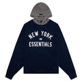 Fear of God Essentials x MLB Yankees Sport Hoodie Midnight Navy Homestead Heather