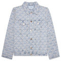 Jacquard Denim Jacket Washed Indigo