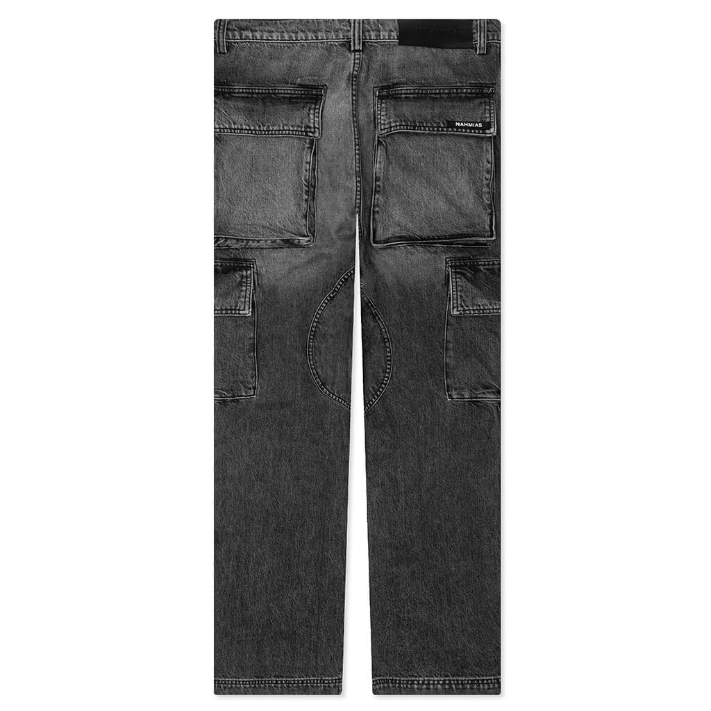 Denim Logo Cargo Pants Brown Wash