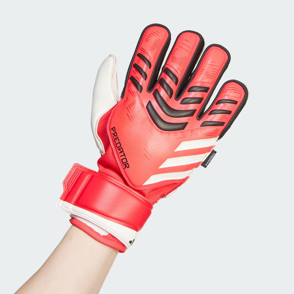 adidas Predator Match Finger save Goalkeeper Gloves Red Black