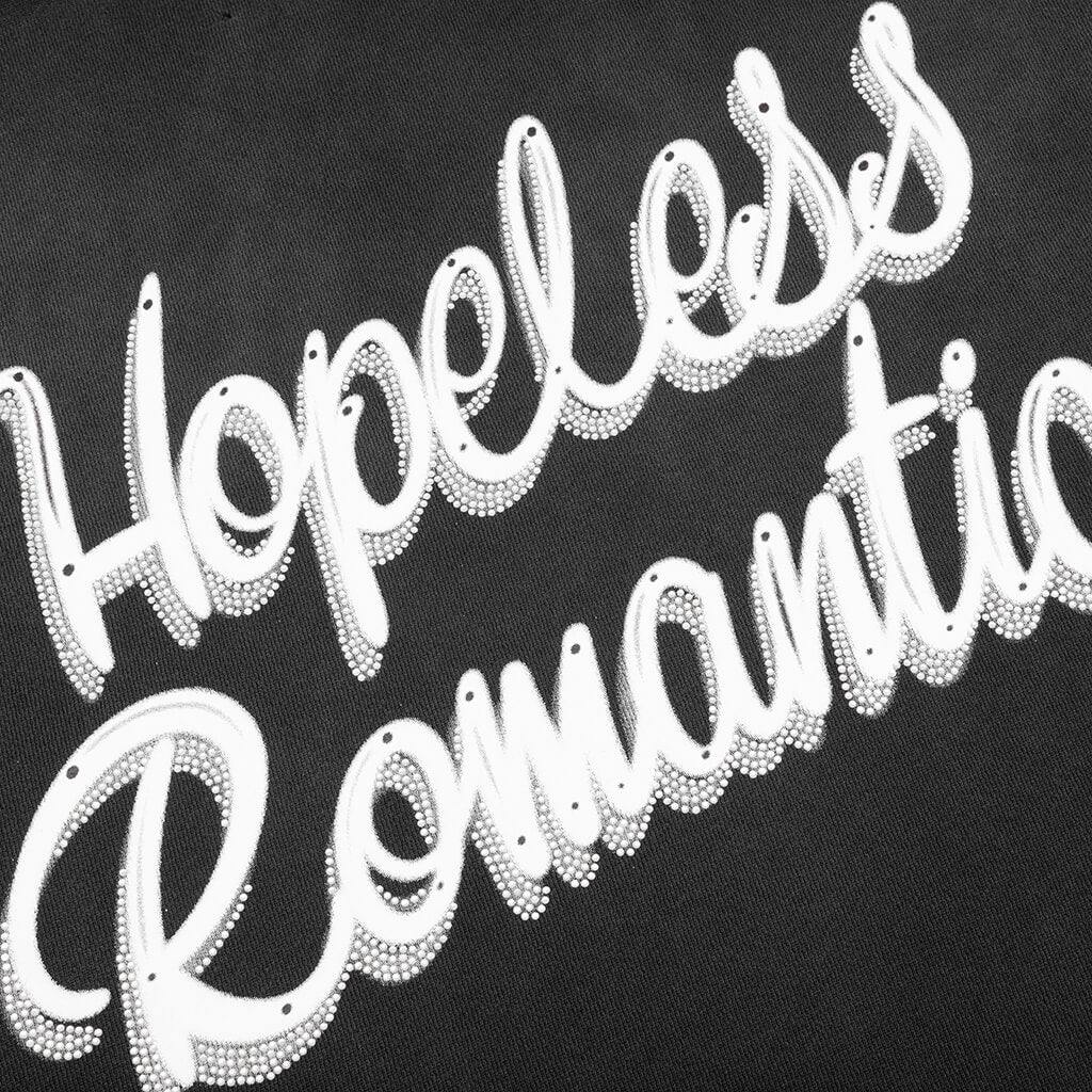 Hopeless Romantic Oversized Crew Black