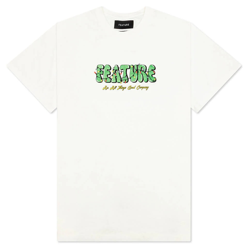 Festive Lights Tee Cannoli Cream