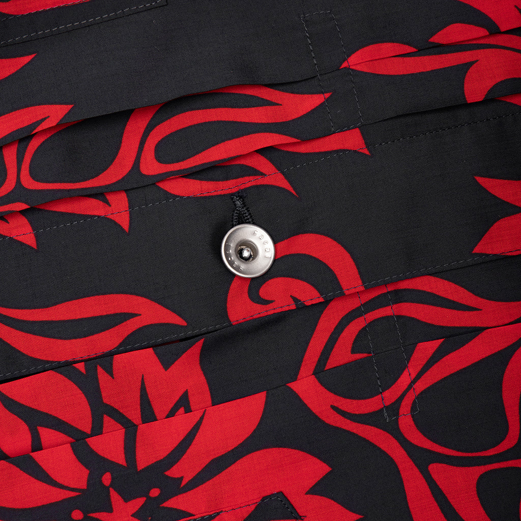 Floral Print Blouson Red