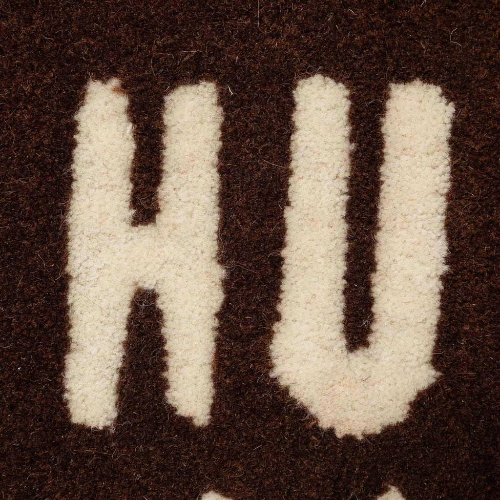 Heart Rug Small Brown