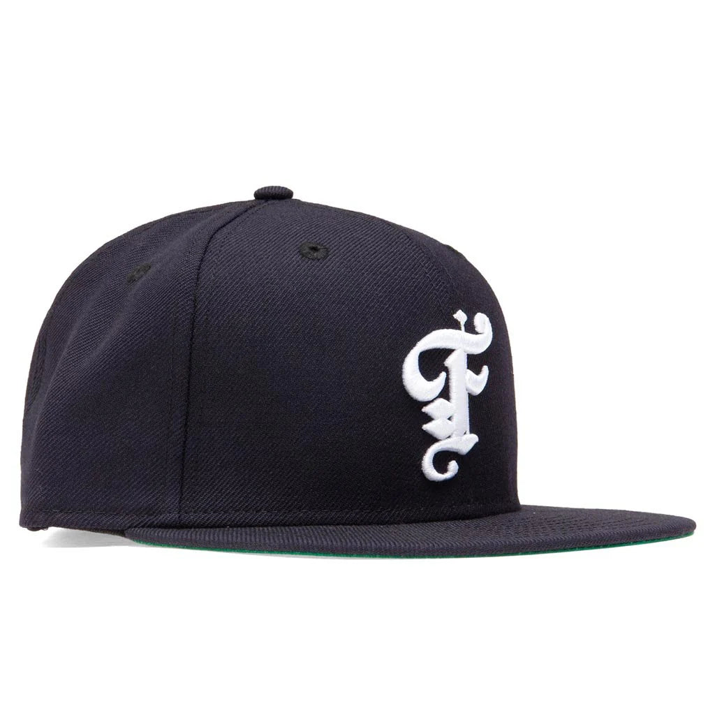 Feature x New Era Old English Fitted Hat Navy