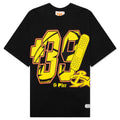39 Waffle Tee Black Yellow