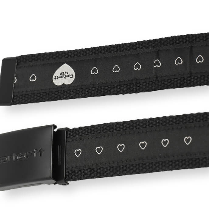 Heart Bandana Belt Black