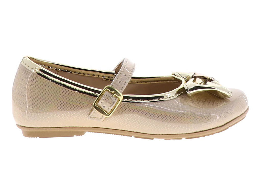 Zapatos Mary Jane Sarele Color Oro para Niña
