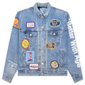 Charlatan Reversible Denim Baseball Jacket Indigo