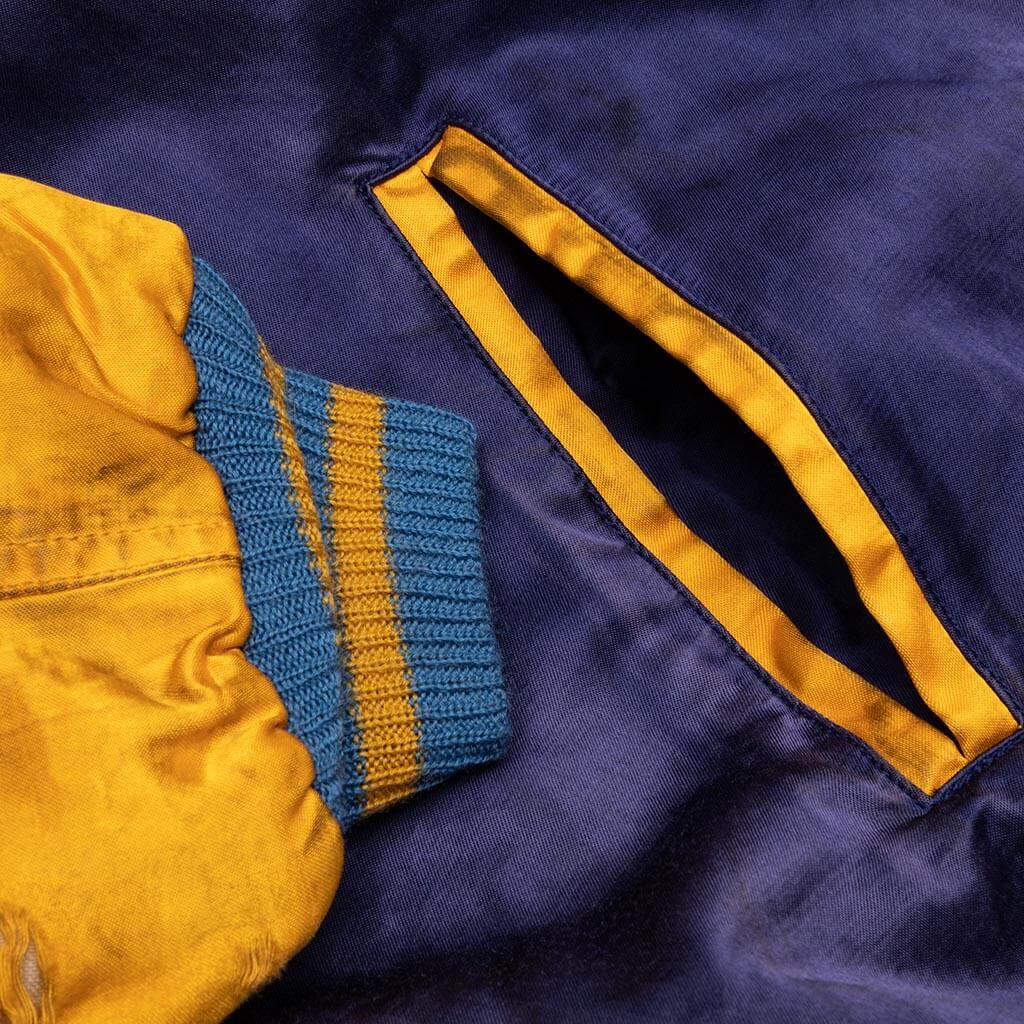 Saint Michael Stadium Jacket Navy Yellow