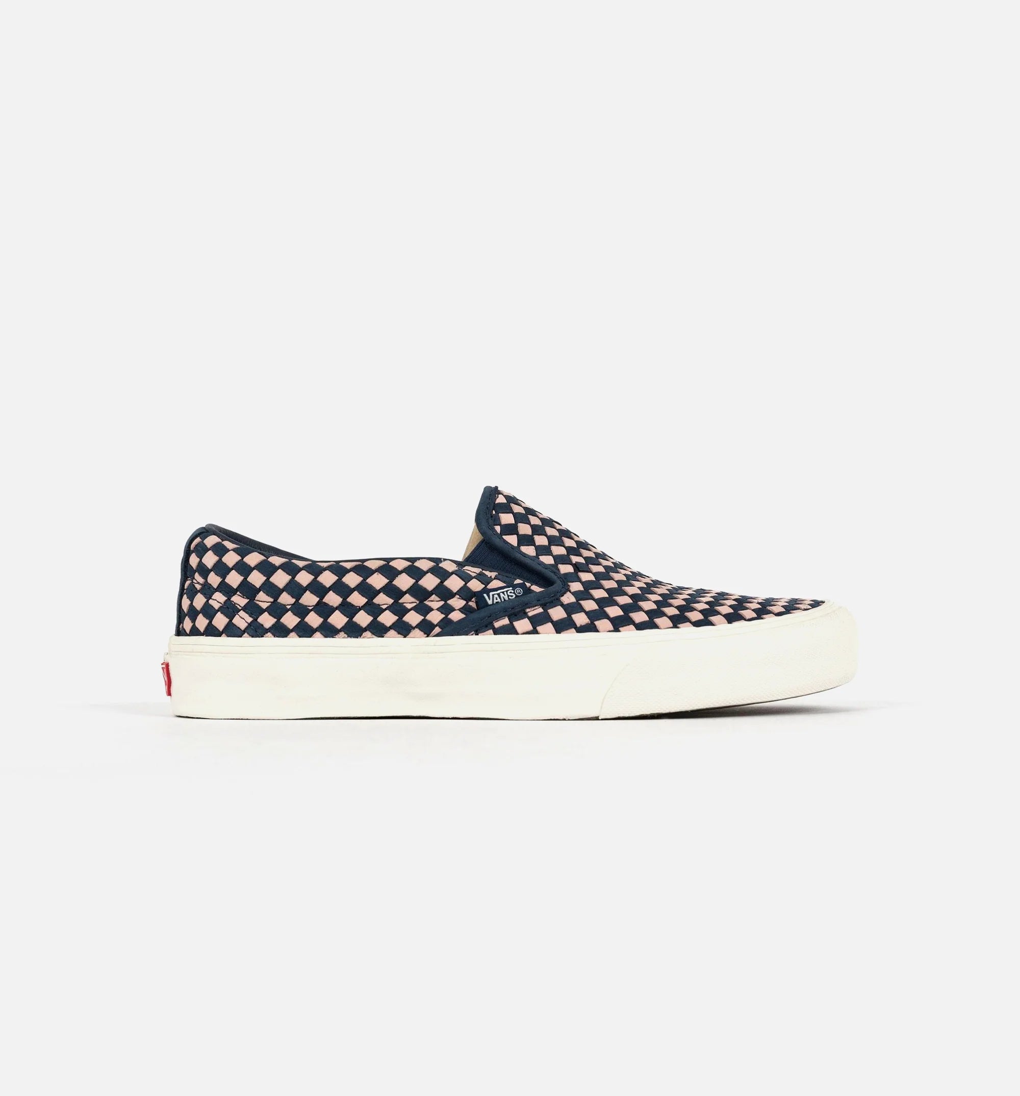 Vans Vault X Taka Hayashi Woven Slip On 66 LX Mens Shoe Dress Blue Marshmellow White