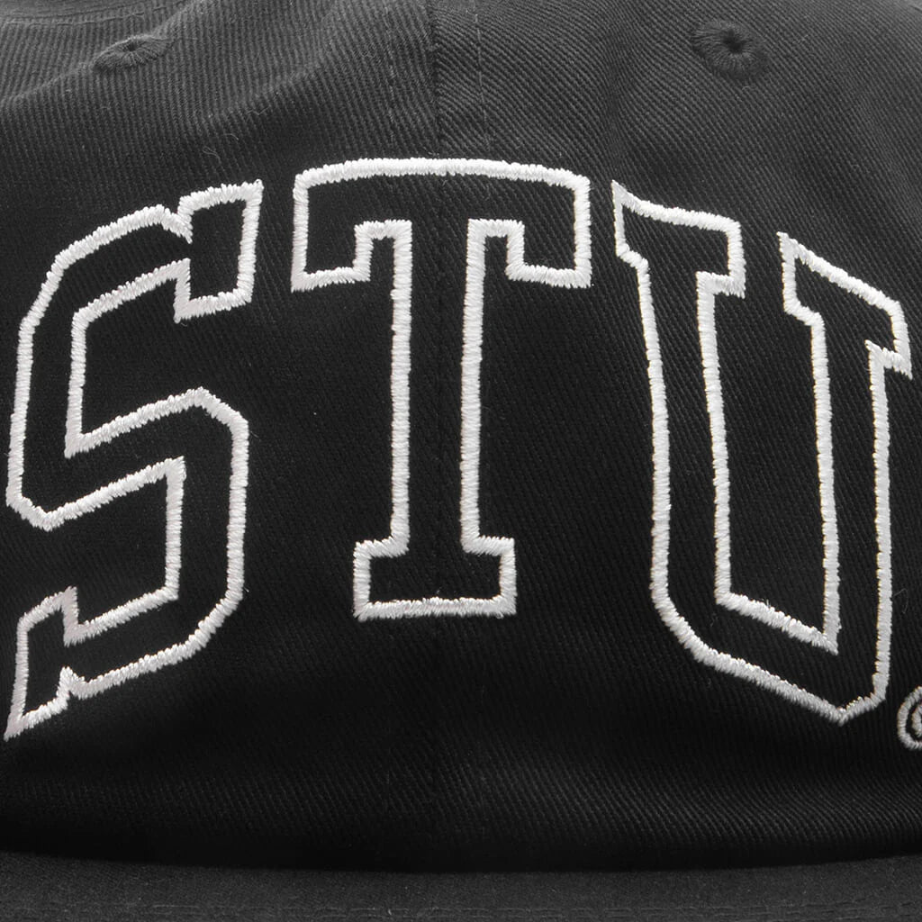 Stu Arch Strapback Cap Shadow Black