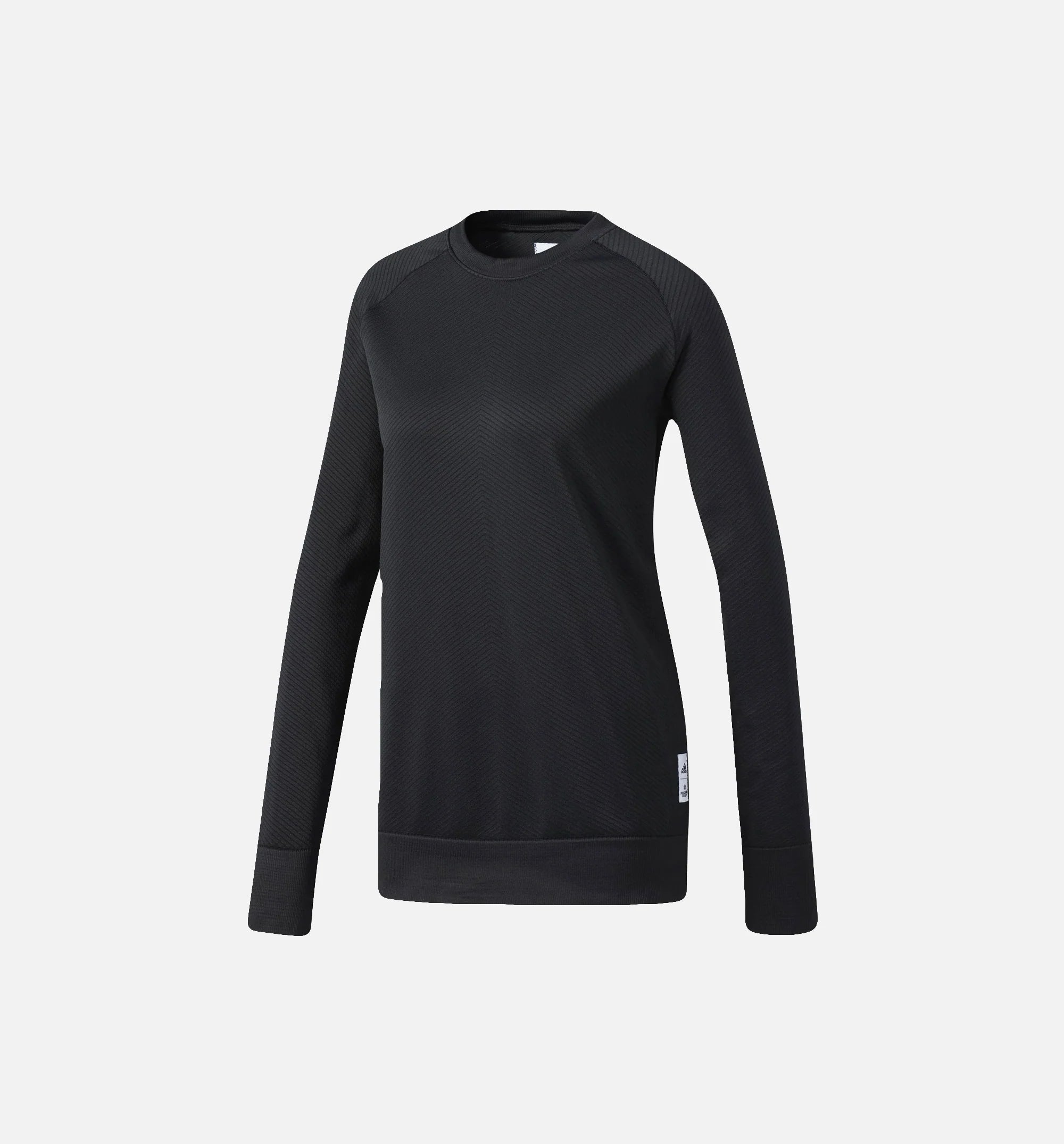 adidas Athletics X Reigning Champ Primeknit Crew Sweatshirt Womens Black