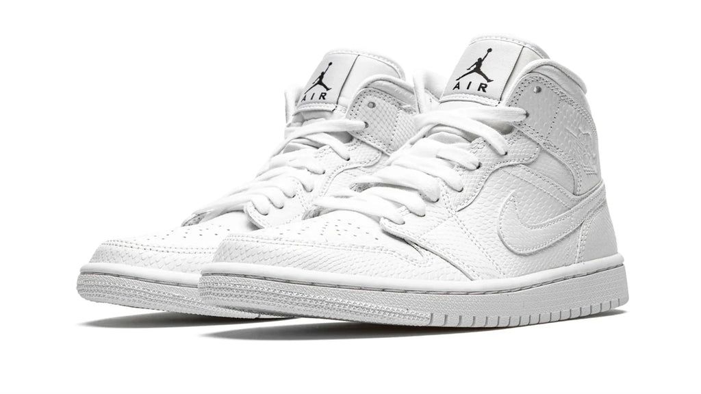 AIR JORDAN 1 MID WMNS White Snakeskin