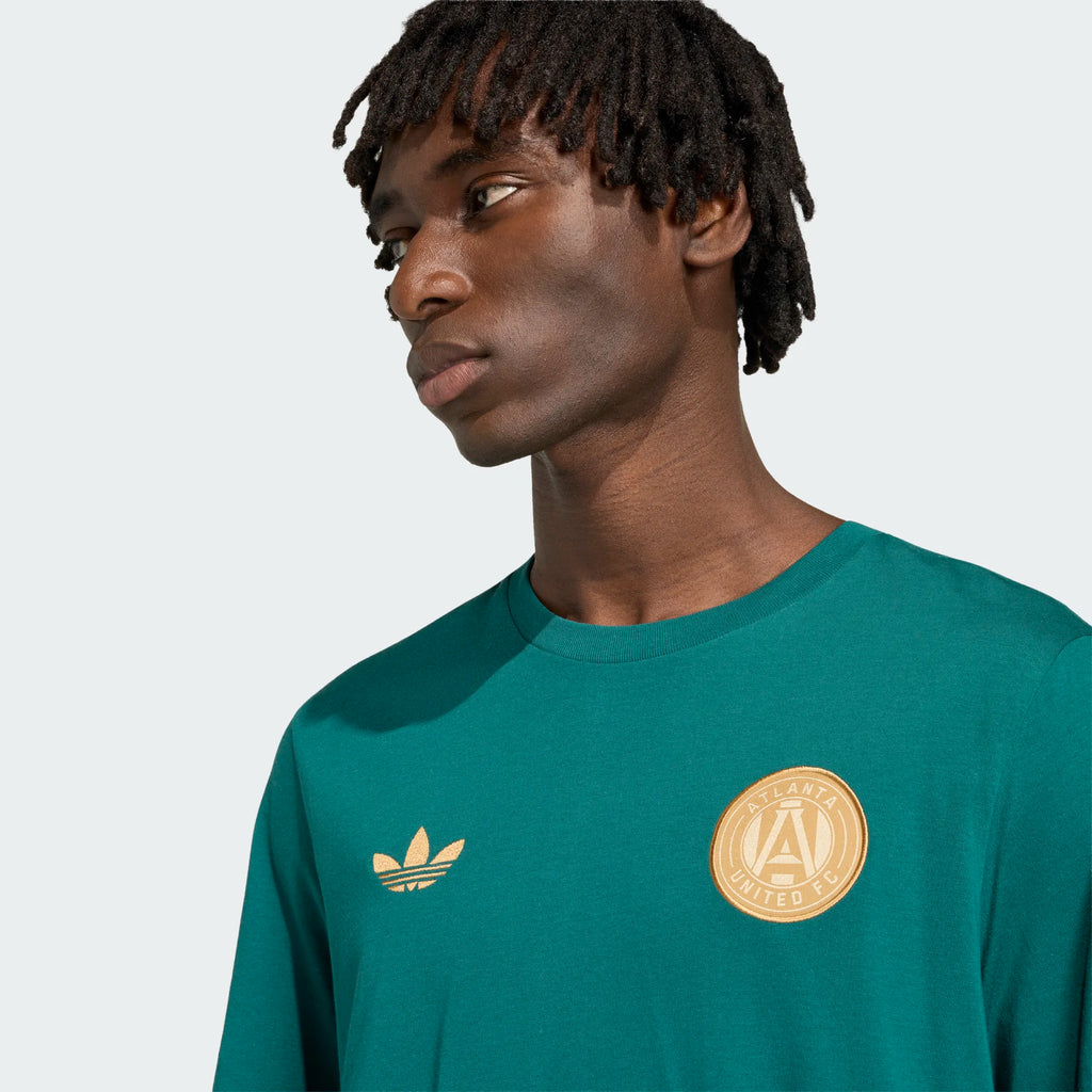 adidas Atlanta United FC Originals Crew Neck Mens Soccer T Shirt Green