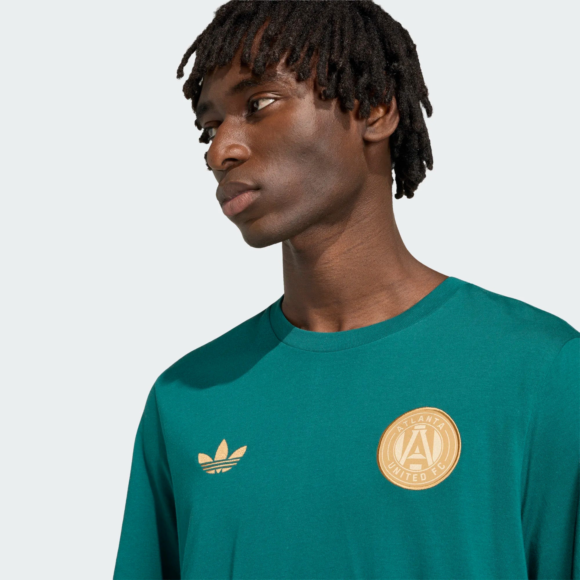 adidas Atlanta United FC Originals Crew Neck Mens Soccer T Shirt Green