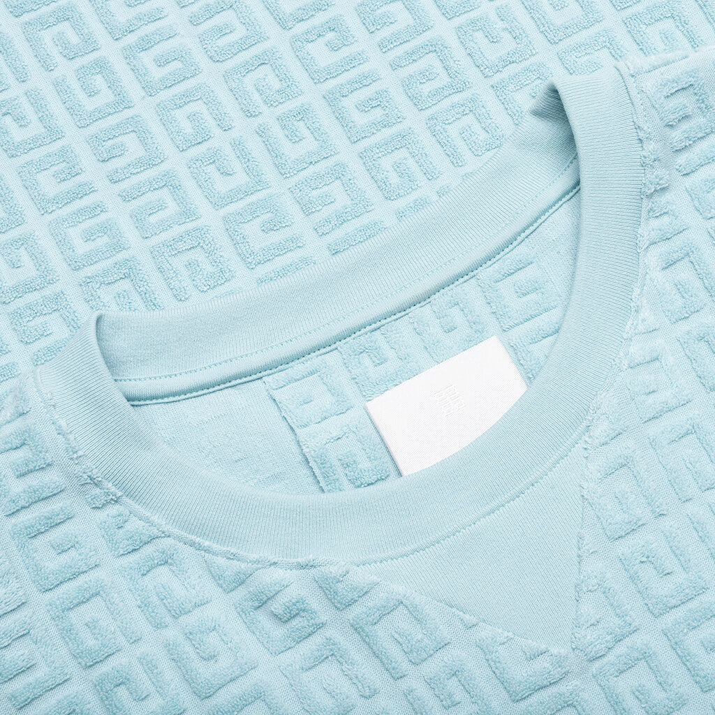 4G Cotton Towelling T Shirt Sky Blue