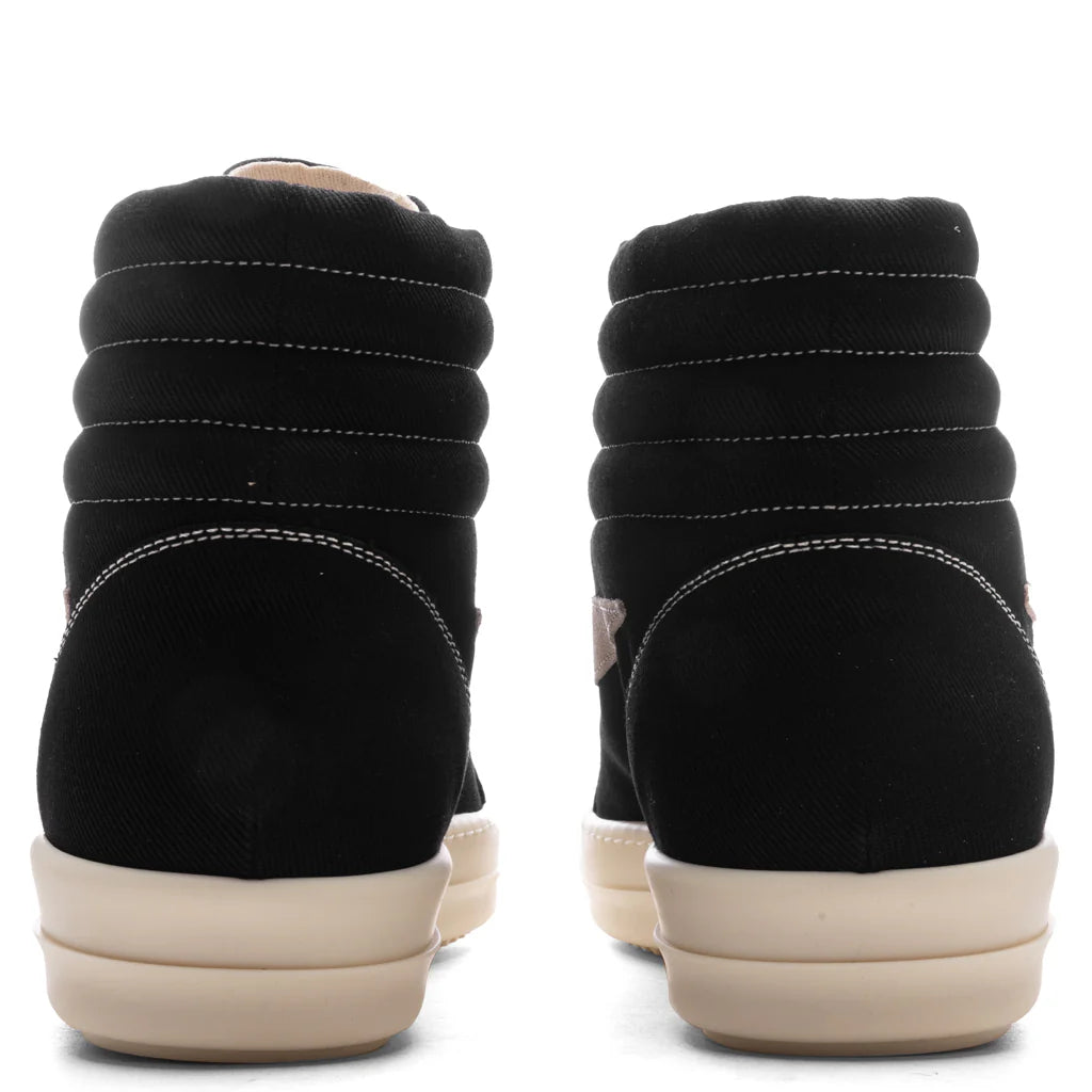 Scarpe in Denim Vintage High Sneakers Black Milk